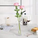 10 stuks rozen kunstzijden bloemen boeket thuis kantoor bruiloftsarrangementen (lichtroze)