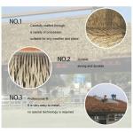 Simulation Thatch Tile - 0.5x0.5m(1.64x1.64ft) - Plastic Natural Wild Fake Straw Artificial Fake Thatch Straw Dekoration Bauernhaus Traufe Stroh Pe Flame Retardant Plastic (Farbe: 