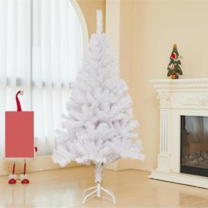 Weihnachtsbäume Weißer Künstlicher Weihnachtsbaum Mit Metallstütze, Weihnachtsbaum for Den Innen- Und Außenbereich, Weihnachtsdekoration Weihnachtsbaum Künstlich(2.4m)