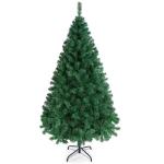 Kunstkerstboom, 183 cm, met 598 takken, opvouwbare metalen standaard, kerstboom, kunstboom voor kerstdecoratie, groen