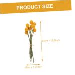 1stk Simulierte Kugelchrysantheme Künstliche Hortensien Chrysanthemensträuße Grünes Dekor Blumenstraußdekoration Zum Selbermachen Dekor Für Zu Hause Schmücken Orange Plastik