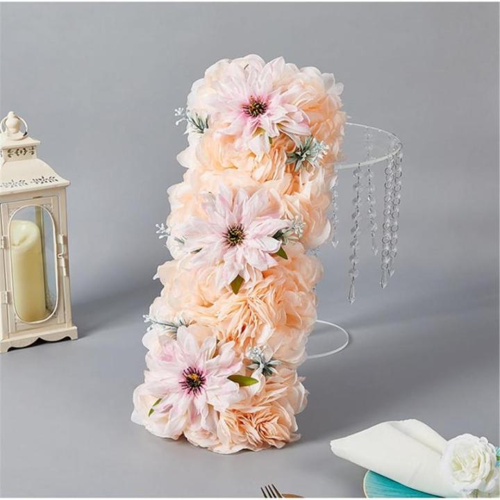Lange künstliche Blumenarrangements, Dekorationen, Foto-Requisiten für die Hochzeitsfeier