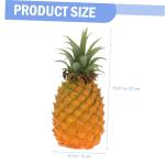 3St simulierte Ananas-Ornamente Ananas-Statue gefälschte Äpfel Ananas-Kunststoffmodell Ananas Schaufensterdekoration Obst Modelle künstliche Ananas Fake-Ananas-Modell-Dekor Pu