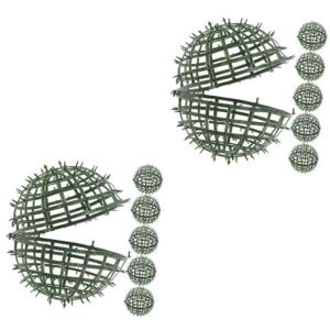12 STK Blumenarrangement Hochzeitsdekoration hochzeits Dekoration gartendeko Buchsbaum Fälschung Gefälschte Pflanzen blumenständer Grasrahmengestell Kugelblumenhalter Plastik Gr