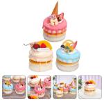 Fake Kuchen künstliche Kuchen 3 Pcs Künstliche Kuchen Simulation Kuchen Modell Faux Dessert Lebensmittel Fotografie Requisiten Für Shop Decor Realistisches Essen
