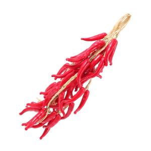 1 Satz Simulierte Hängende Knoblauchspieße Wohnraumdeko Ladeneinrichtung Paprika Dekoration Chili-Pfeffer-anhänger Pfeffer Für Bauernhausdekor Realistische Paprikaverzierungen 