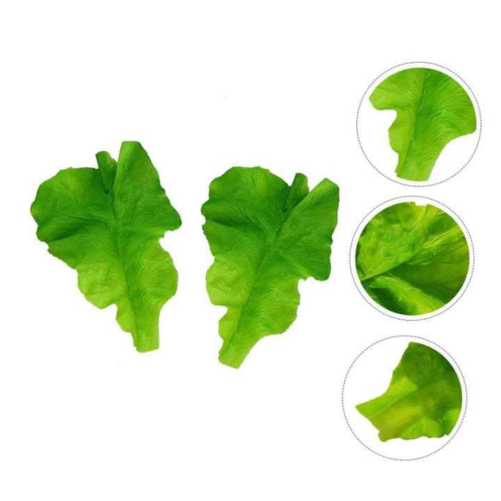1 Satz PVC-Salat Künstliche Blätter Künstliche Pflanzen Künstliche Gefälschte Gemüsedekoration Naturgetreue Pflanzenverzierungen Lebensechtes Gemüse Gefälschtes Gemüse Gre