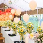 Kunstzonnebloemen, 20 stuks, zijden , gele bloemen, herfstbloemen voor bloemstuk, bruiloftsboeket, tafeldecoratie, thuis, tuin, feest, herfstdecoratie