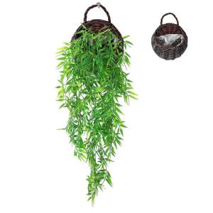 , Kunstmatige Hangende Bamboe Planten Hangende Decoratieve Vaas Binnen En Buiten Voor Badkamer Woonkamer
