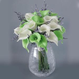 Künstliche Blumen Hochzeit Brautstrauß Braut mit Blumen Blumenarrangements für Zuhause Jahrestag Hochzeit Party Dekorationen