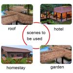 Simulation Thatch Tile - 0.5x0.5m(1.64x1.64ft) - Plastic Natural Wild Fake Straw Artificial Fake Thatch Straw Dekoration Bauernhaus Traufe Stroh Pe Flame Retardant Plastic (Farbe: 