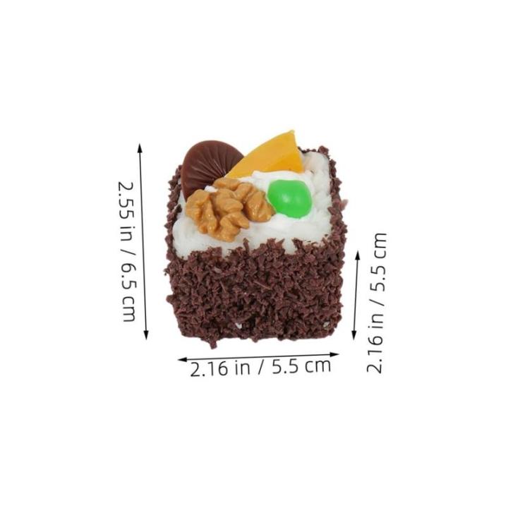 Fake Kuchen künstliche Kuchen 6 Stücke Simulation Kuchen Modell Kuchen Dekor Kühlschrank Magnet Shop Zubehör Dekorative Realistisches Essen