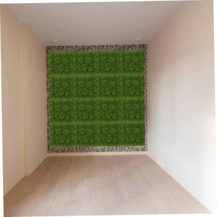 3 Stück Simulierte Moosdekoration Quadratischer Grasteppich Künstliches Moos Pflanzendekor Künstliches Grünes Moos Gefälschte Moosmatte Wandmoos Ornament Künstliches Moos