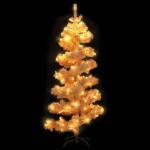 Spiral-Weihnachtsbaum mit Beleuchtung und Ständer Weiß 180 cm Christbaum Dekobaum Kunstbaum mit Ständer Tannenbaum Weihnachten Künstlicher Weihnachtsbaum für Weihnachtsdeko