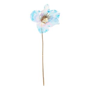 Kerstroos, iriserend, lengte 30 cm, goud, kunstmatige kerstdecoratie, tafeldecoratie, kerstboomarrangement, feestdecoratie