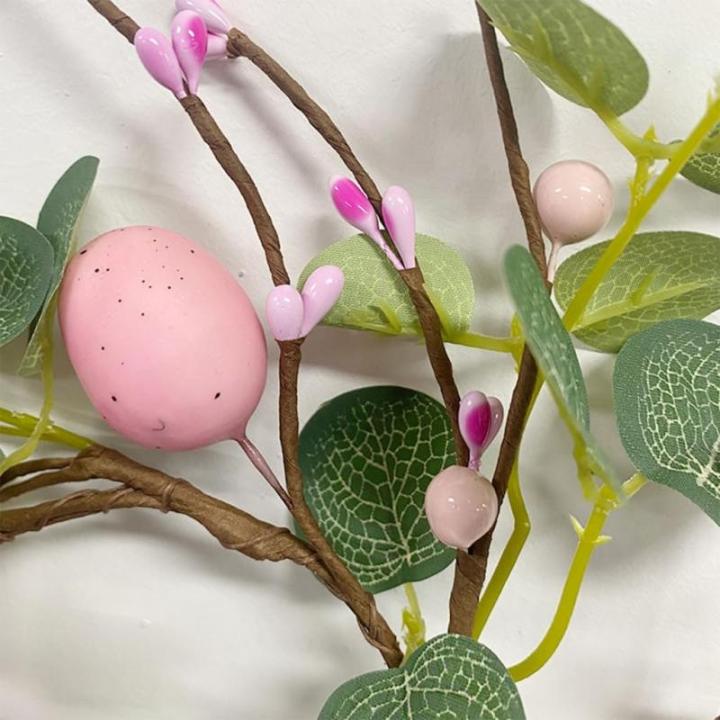 Ostern Baum Zweig Bunte Malerei Schaum Ei Kranz Pflanze DIY Ostern Dekoration