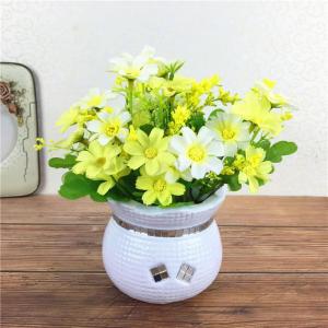 Kunstblumen Gefälschte Pflanzen, kleine künstliche Mini-Blume, für Garten, Rasen, Balkon, Büro, Bauernhaus, drinnen und draußen, Frühlings- und Sommerdekoration für jeden An
