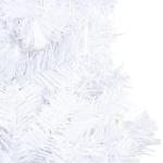 Kunstkerstboom met verlichting en ballen, dennenboom, kerstboom, decoratieve boom, kunstboom, kerstdecoratie, kerstdecoratie, kerstsfeer, kerstdecoraties, wit, 120 cm