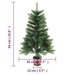 Kunstkerstboom met Levensechte Naalden 65 cm Groen Kerstboom Kerstmis