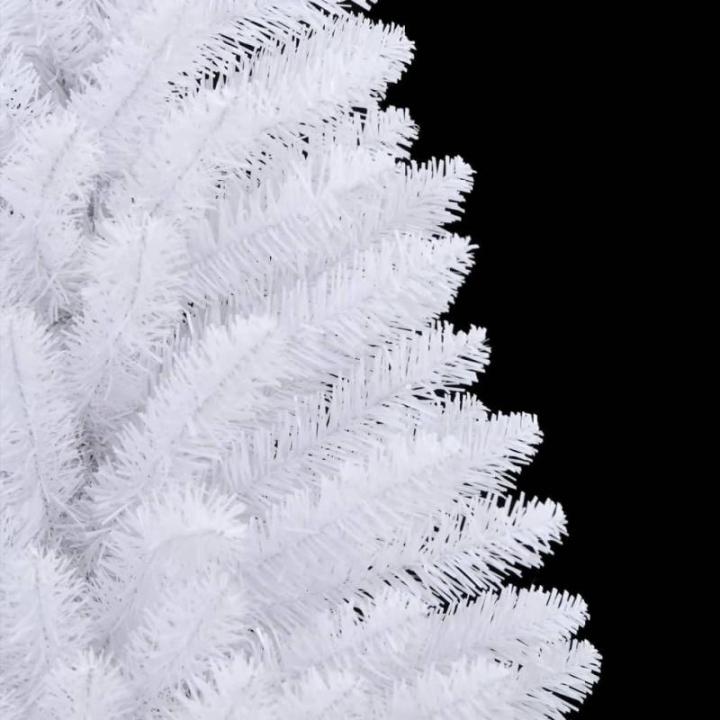 Tannenbaum Kunstbaum mit PVC-Spitzen, Weihnachtsdeko Dekobaum für Innen Außen Künstlicher Weihnachtsbaum Klappbar mit Ständer Weiß 150 cm