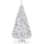 Kunstkerstboom, dennenboom met metalen standaard, pvc-naalden, kunstboom, ideaal voor thuis, kantoor, winkels en hotels, wit