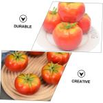 1 Satz Nachahmung Tomate Künstliche Tomaten Dekorative Tomaten Realistisches Gemüsemodell Künstliches Gemüsemodell Gefälschtes Tomatenmodell Künstliche Früchte Schaum Rot 5s