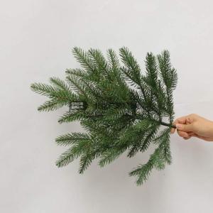 Weihnachtsbaum aus grüner Kiefer aus PVC, 300 cm, unbeleuchteter künstlicher Weihnachtsbaum für den Innenbereich, mit Scharnier, schwer entflammbar, schmaler Baum für die
