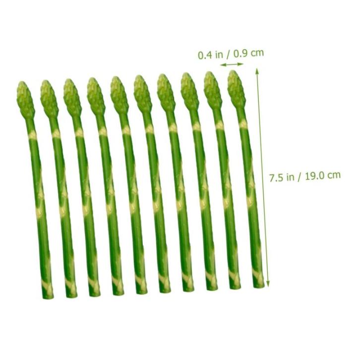 30 STK Simulierte Spargel-Ornamente weihachtsdeko dekoweihnachten Modellbau Künstliches Gemüse für Ausstellungszwecke Spargel-Modelle -Requisiten künstliches Spargelmodell PVC