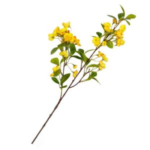 Hortensie, künstliche Blume, einzelne künstliche Hortensie, Blumenstrauß, Blumenarrangement, Dekoration für Zuhause, DIY, Hochzeit, Tafelaufsatz (Gelb)