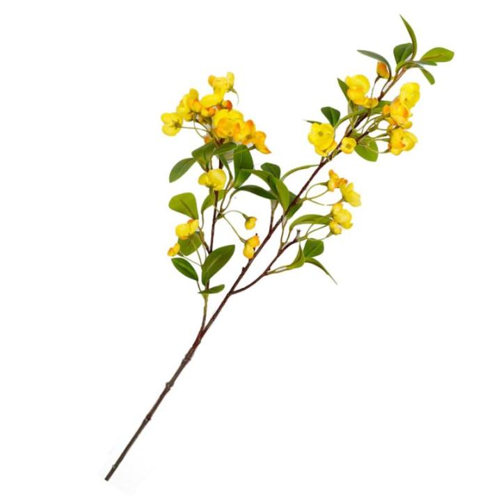Hortensie, künstliche Blume, einzelne künstliche Hortensie, Blumenstrauß, Blumenarrangement, Dekoration für Zuhause, DIY, Hochzeit, Tafelaufsatz (Gelb)