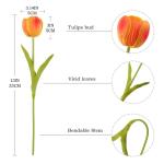 Kunstmatige tulpen (oranje, 15 stuks)