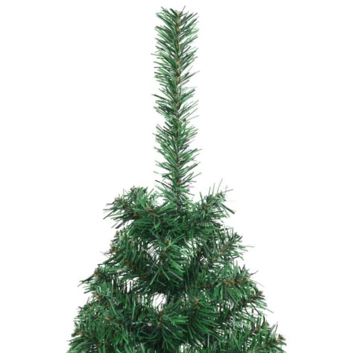 Weihnachtsbaum weiß,Tannenbaum künstlich klein,Künstlicher Halber Weihnachtsbaum mit Ständer Grün 150 cm PVCGeeignet für Patio, Schlafzimmer, Wohnzimmer, Weihnachten