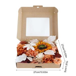 Künstliche Rose Blume für Hochzeit Party Dekoration Faux Seide Blumen mit Stiel