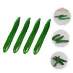 5 Sätze Simuliertes Gemüsemodell Küchendekoration Simulierte Gurkenmodelle Küchensimulationsgurke Simulation Gemüsemodell Fotografie-Requisite Gurkendekor Schaum Green 4 Stüc
