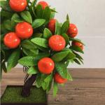 Kunstblumen Künstliche Obst-Topfpflanze, Kunst-Mini-Kunststoff-Obstpflanzen, Kunstpflanzen im Topf, für Geschäft, Büro, Zuhause, Tischdekoration für jeden Anlass