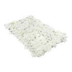 Kunstplanten, bloemen, muur, 10 stuks, kunstplanten, gazon, kunstplantenwand, 40 × 60 cm, wit