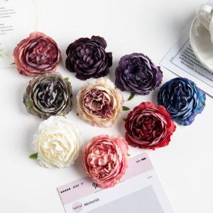 20/100PC Bruidsboeket Scrapbooking Kerst Decoratieve Kransen Home Room Decor DIY Party Nep Zijde Pioen (Color : Pink, Size : 100 PC)
