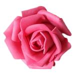 50 x schuimhoofden, bloemhoofden, kunstbloemen, bruidsboeket, huisdecoratie, rozen - roze, 7,5 - 7,5 cm