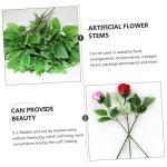 200 STK Rosenstiel künstliche blüten Artificial Garden Decoration Geschenkideen künstlicher Eukalyptus hojas künstliche Rosen Blumenstieldraht simulierte Blumenstiele Draht.