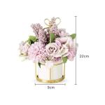 Kunstblumen Künstliche Pflanzen, europäische Keramikvase, Büro, Kaffee, Desktop, künstliche Blumen im Topf, künstliche Nelkendekoration für jeden Anlass