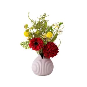 Kunstblumen Künstliche Blumenpflanzen im Topf, gefälschte Blumenornamente, moderner Luxus-Heimdekorationsstil, Keramikvase, Pflanzendekoration für jeden Anlass