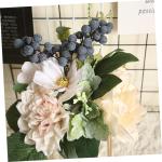 Blumendekor künstliche blüten Artificial dekoring partyspieße Berry Decoration künstliche Dekorationen für Zuhause Schmücken Zuhause+Dekor Tuch simulierte Dahlie