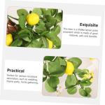 10St Simulation Zitronenrattan Foto Girlande Feiertag festlicher Zitronenzweig Obst Künstliche Zitronenpflanze Dekorative Zitronenpflanze künstliche Blumen Anlage gefälschte Zwe