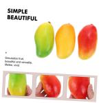 1 Satz Simulation Mango-Modell Spielsachen Toy Fruchtspielzeug Schaum Mangos Gefälschte Fruchtmodelle Dekorative Künstliche Mango-Requisiten Fotografie-Requisiten Poly-Drache 3st