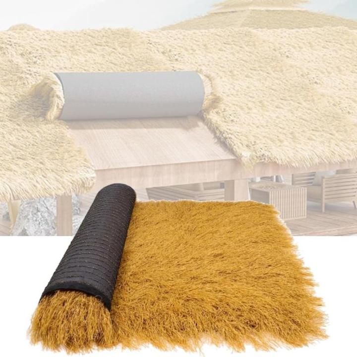 Künstlich Mit Stroh Gedeckt Dachdeckerarbeiten, Im Freien Faux Synthetik Stroh Dach, Stroh Tisch Läufer, Bauernhaus Rustikal Heu Stapel Überdachung Dekorativ(3.28x75.44 ft)