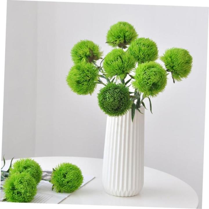 2St Simulation Pflanzenkugel Zimmerpflanze Kunstrasenball kunstpflanze kunstplflanze blumenvase Zweige für Vase Künstliche Pflanzen für den Innenbereich, hoch Weich-PVC Light Gr