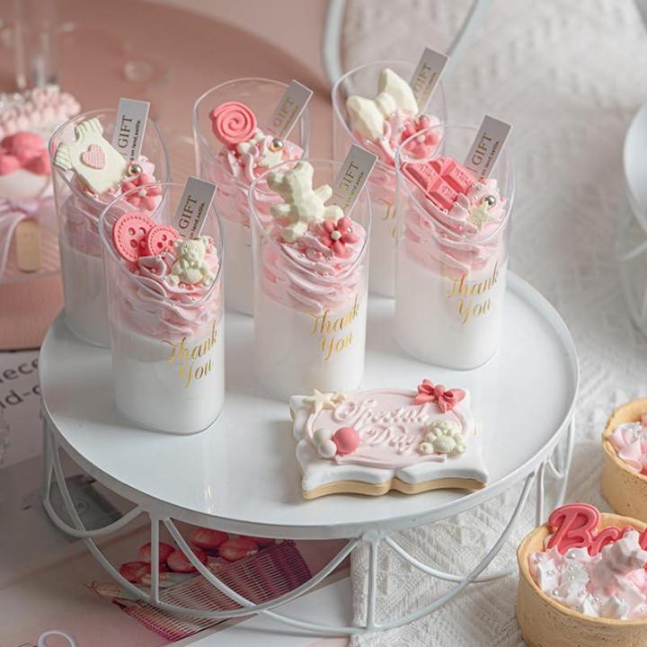Handgemachte Kuchen Modell Simulation Donut Fondant Kuchen Rosa Serie Gefälschte Dessert Dekorationen Niedliche Geburtstag Hochzeit Party Foto Requisiten-K
