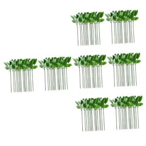 160 STK Rosenstiel künstliche Blumenbündel Blumenstiele aus Papier hojas künstliche blüten Artificial künstliche Rosen Material für künstliche Blumen grüner Blumenstieldrah
