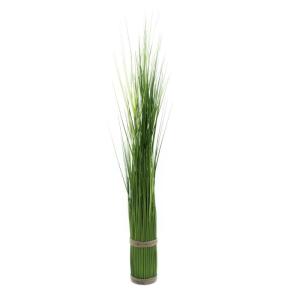 Kunst decoratief gras bundel groen - H 90 cm - kunstmatige decoratie stagras - kunstplant kamerplant decoratie grassen gras-bundel siergras