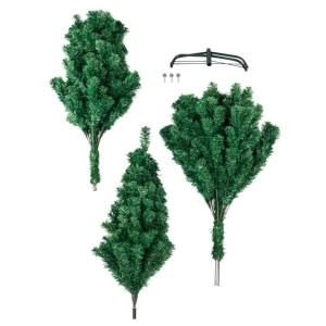 8ft künstlicher Weihnachtsbaum, Premium-Weihnachtsbaum aus fichte, schwer entflammbar, einfache Montage, 1138 astspitzen, metallständer, das Neue